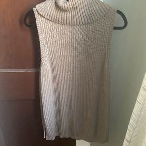 Taupe sleeveless turtleneck sweater from Banana Republic. No tags, never worn.